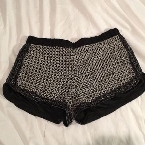 Zara embroidered beaded shorts size M